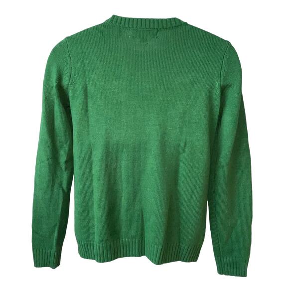 Karen Scott Silver Sequined Reindeer Ugly Christmas Sweater Size Small - Picture 2 of 4